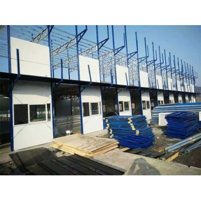 天津津南区彩钢板房生产厂家 建筑工地彩钢二楼安装
