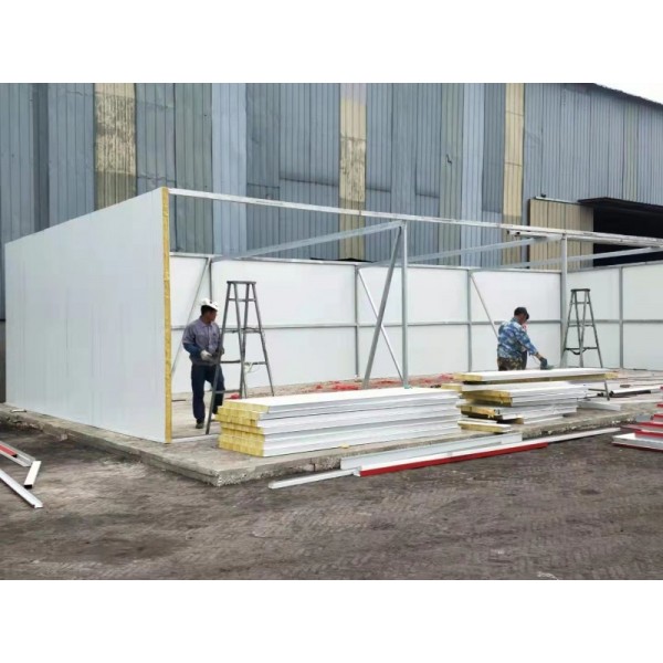 天津塘沽彩钢板房厂家 岩棉复合板 围挡板 隔断板出售