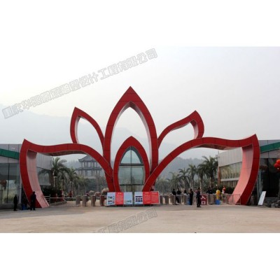 华阳雕塑 重庆景区大门设计 重庆校园大门制作