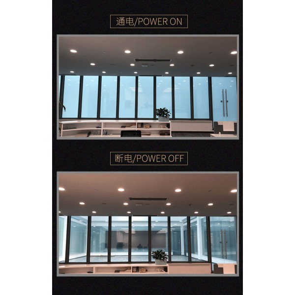 广东供应断电雾化浴室隔断 电控变色办公室会议室调光玻璃定制